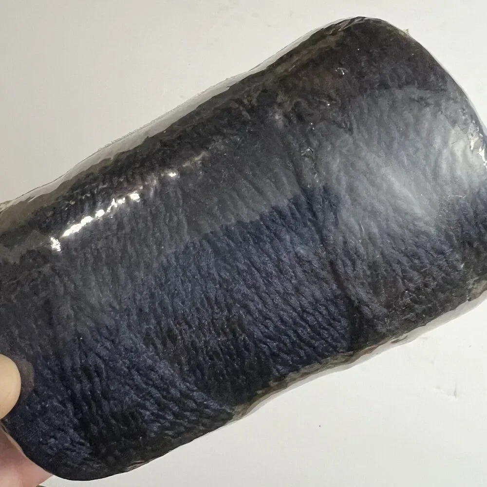 Vintage Florida Macrame Olefin Fiber Cord 4mm 100yds 300ft Herculon Navy Blue